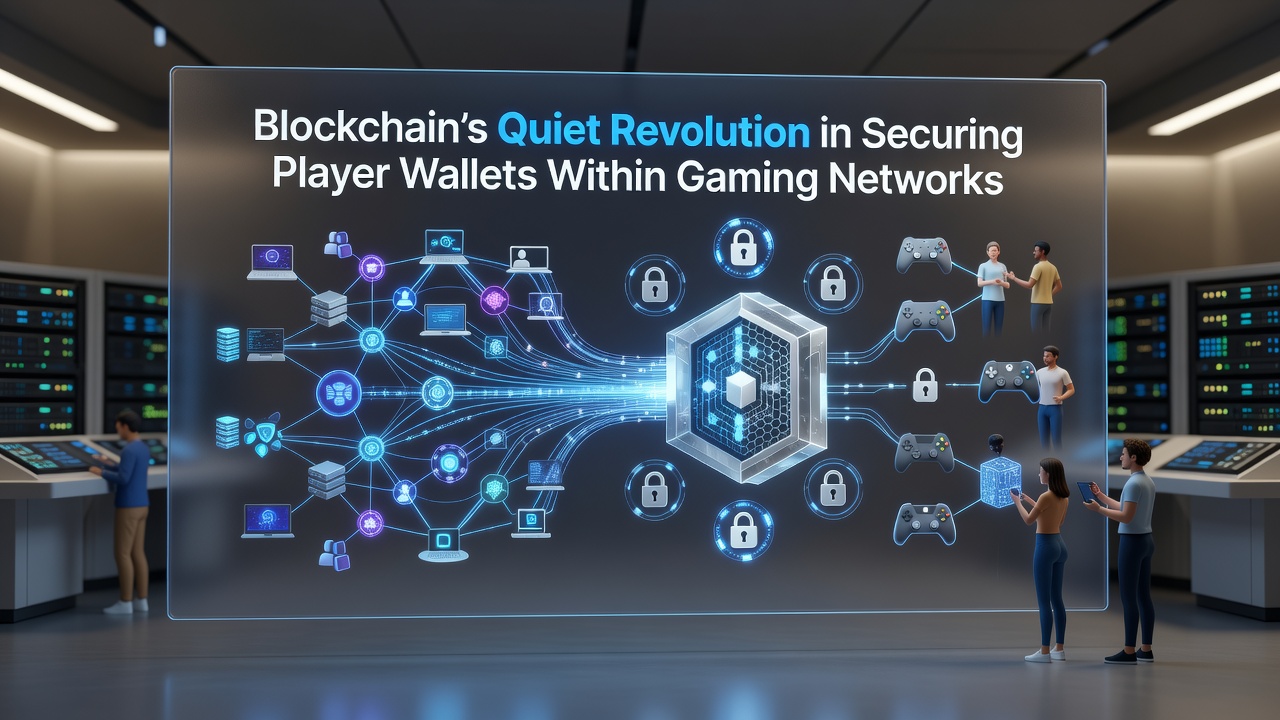 Diagram showing secure transaction flows between player wallets in distributed gaming networks