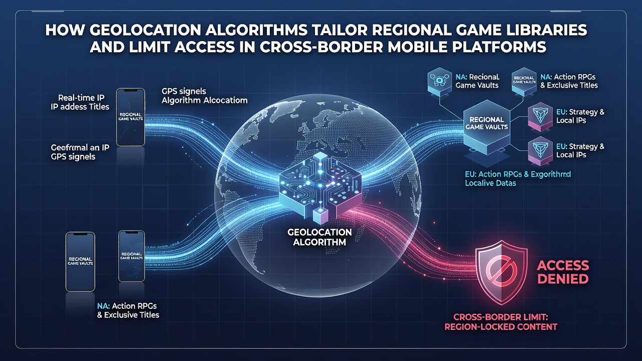 Mobile interface showing restricted game access due to location checks